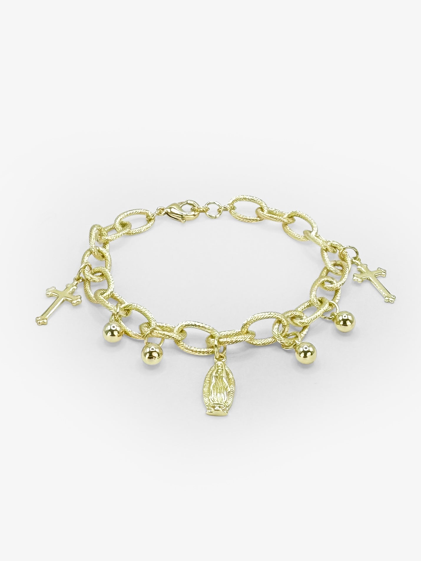14k Gold Cross Bracelet