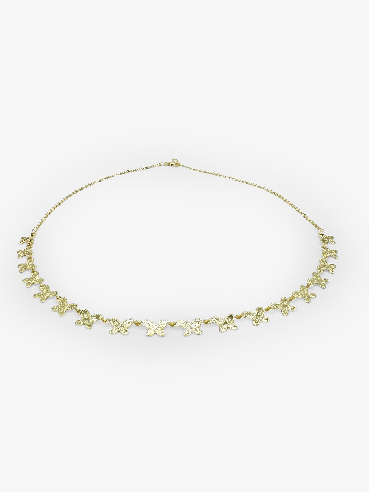 14k Gold Butterfly Choker