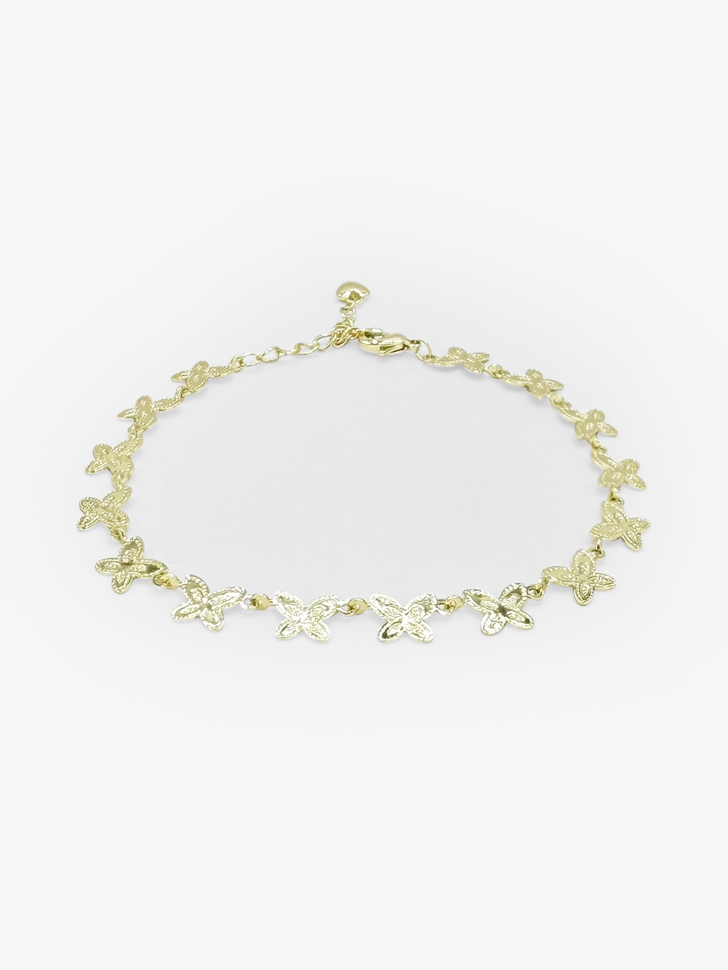 14k Gold Butterfly Bracelet