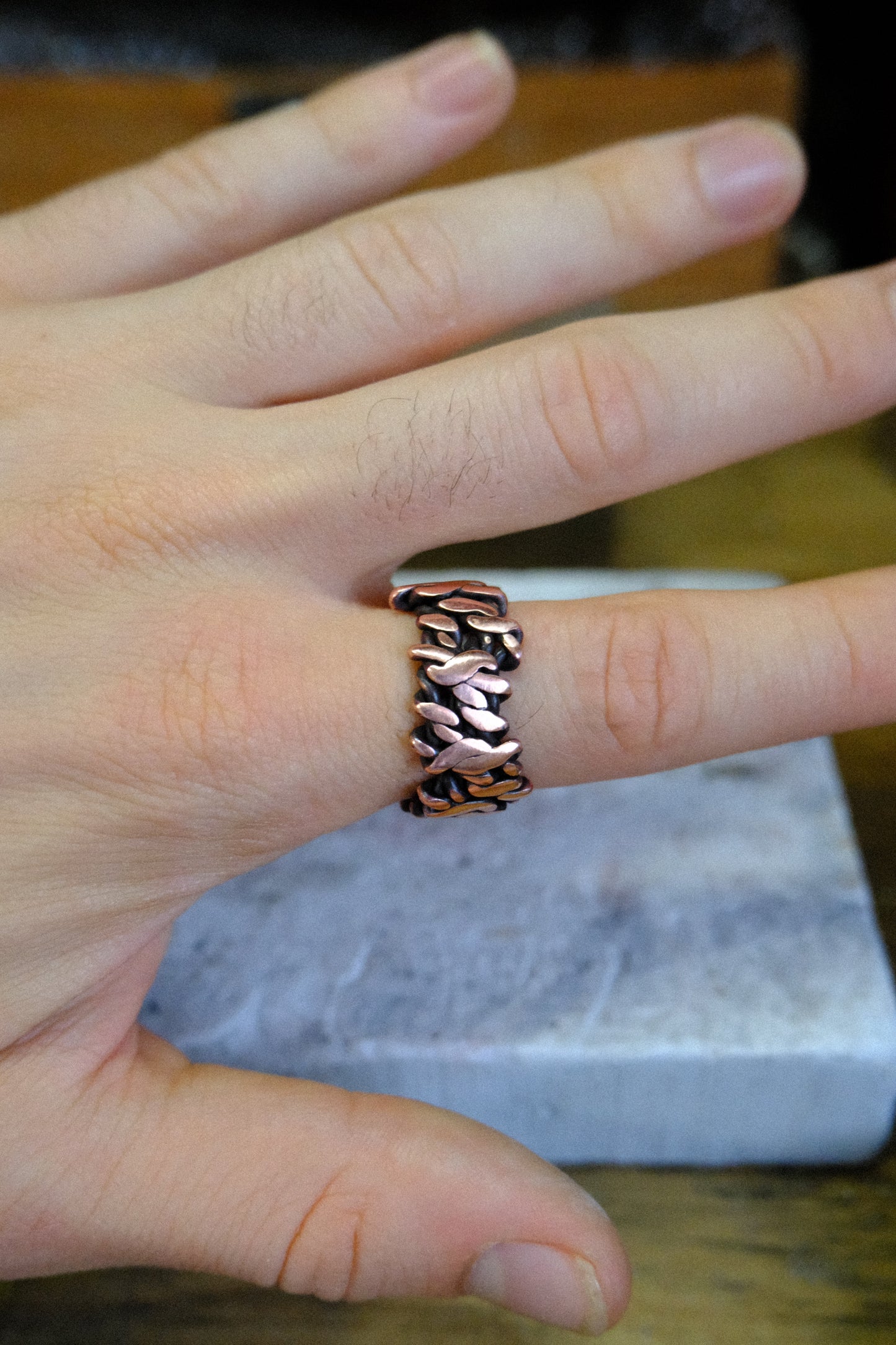 Copper Plait Ring