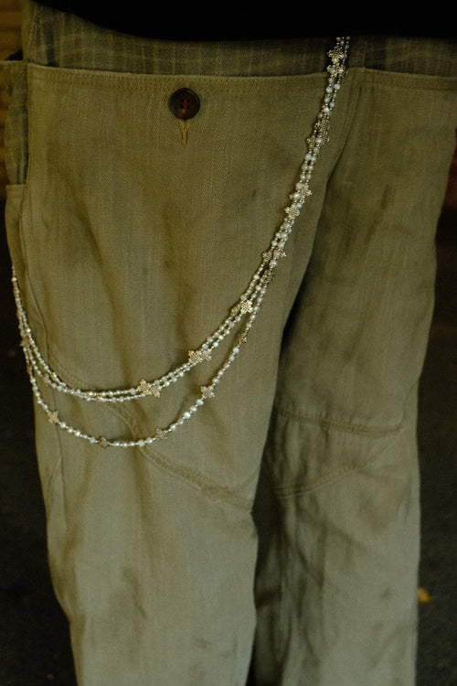 28' Baroque Pearl Belt Chain